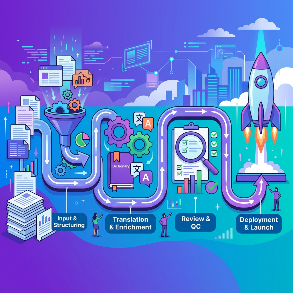 End-to-End Text Localization Workflow: Extraction to QA and Launch