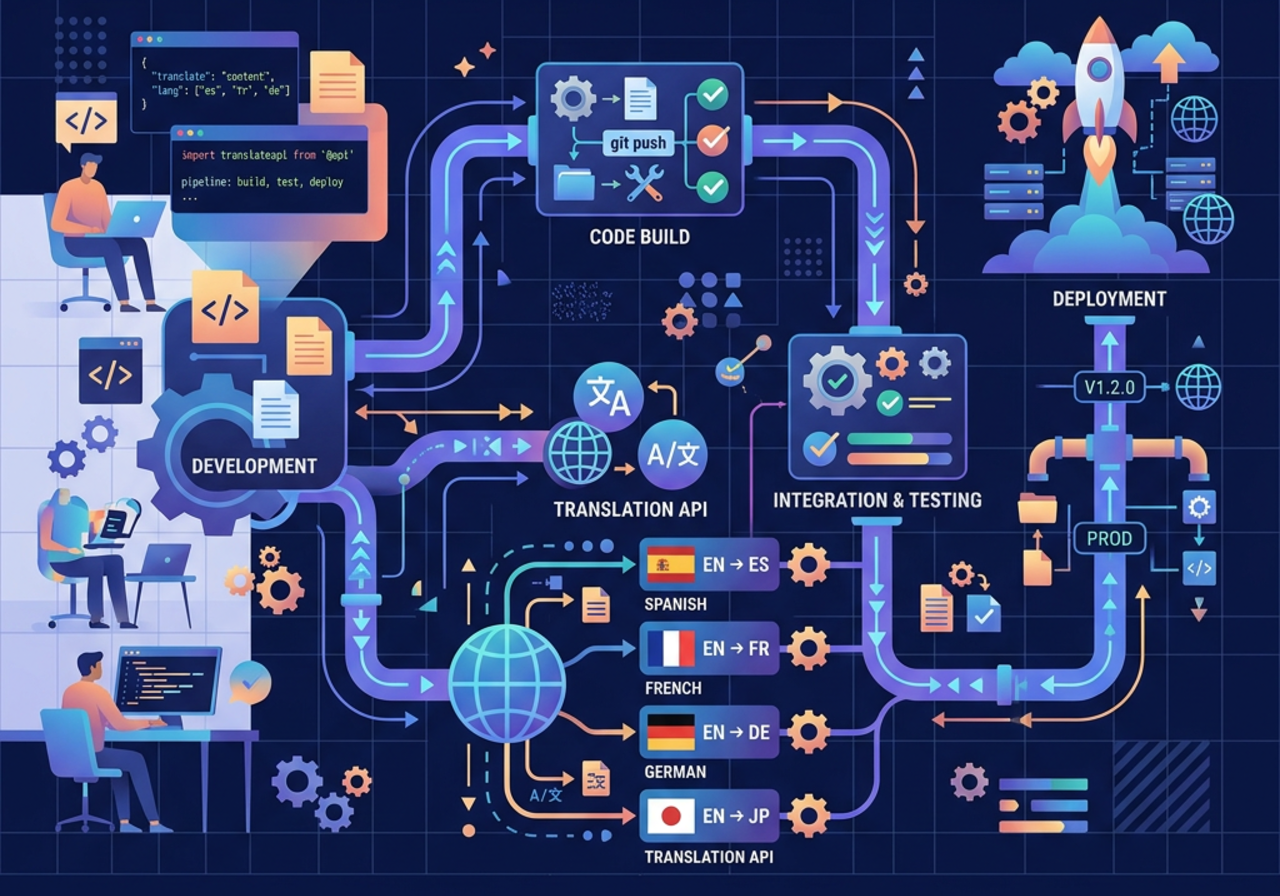 Integrating Translation APIs into CI/CD and Web Stacks