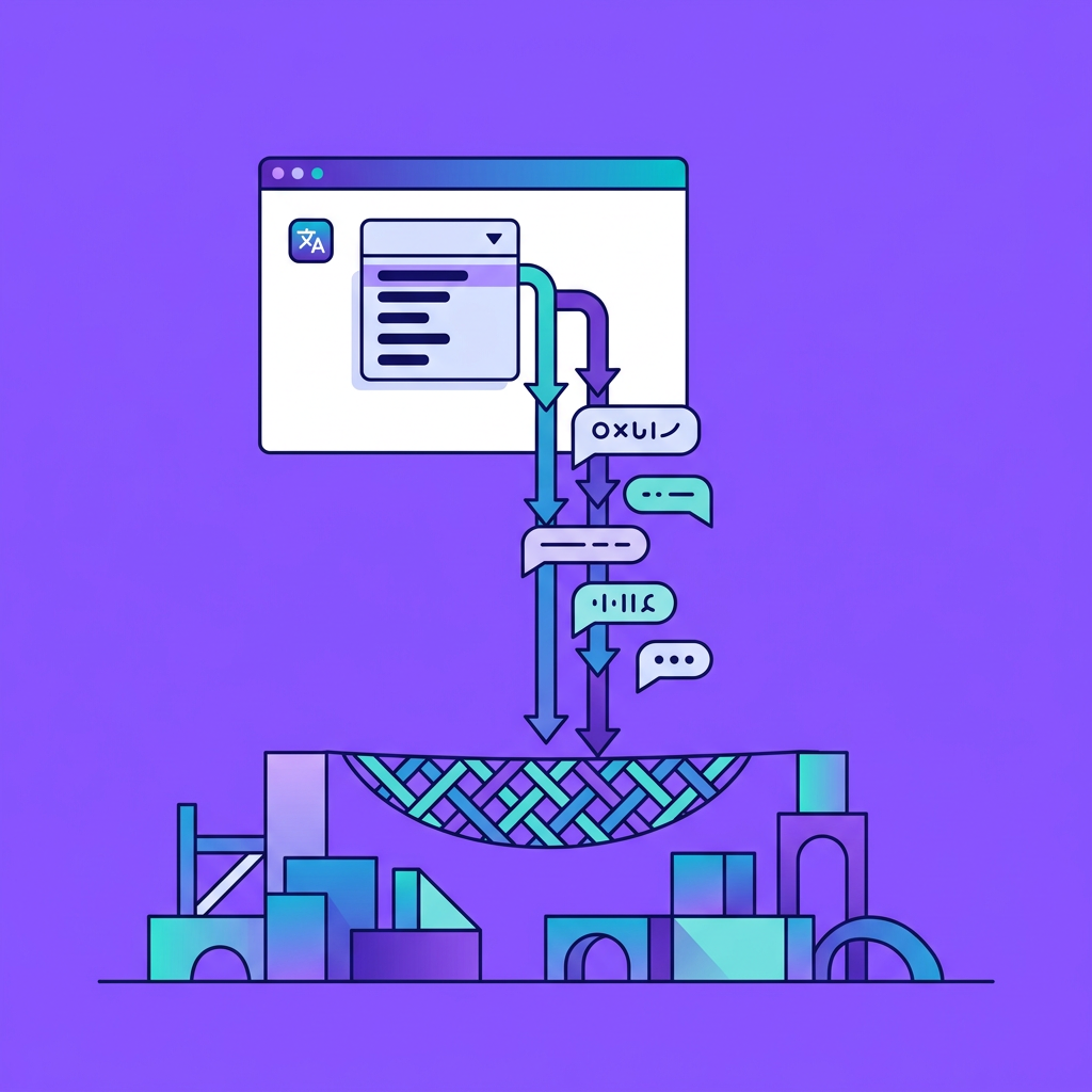 Simplest Web App Pattern for Multilingual Output and Fallback